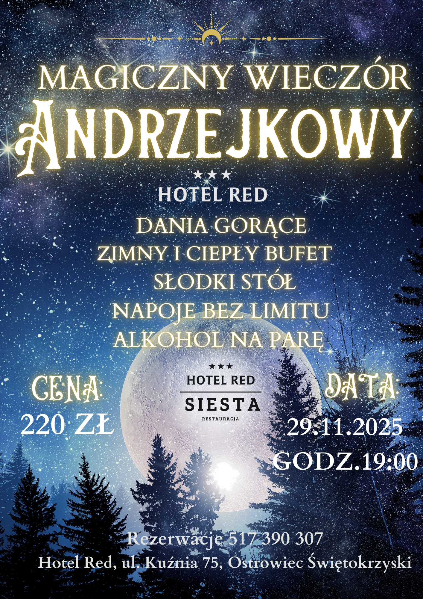 Magiczny Wieczór Andrzejkowy w Hotelu RED