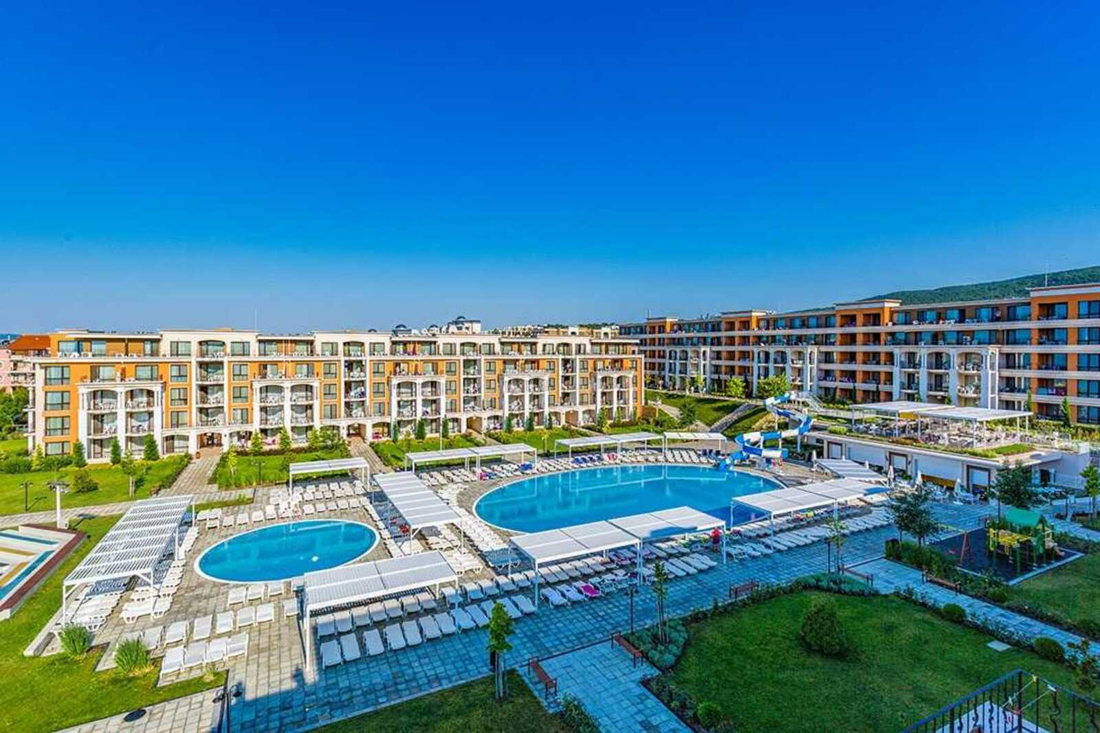 Exteriér BG Premier Fort Sveti Vlas Bulharsko – bazén a pláž